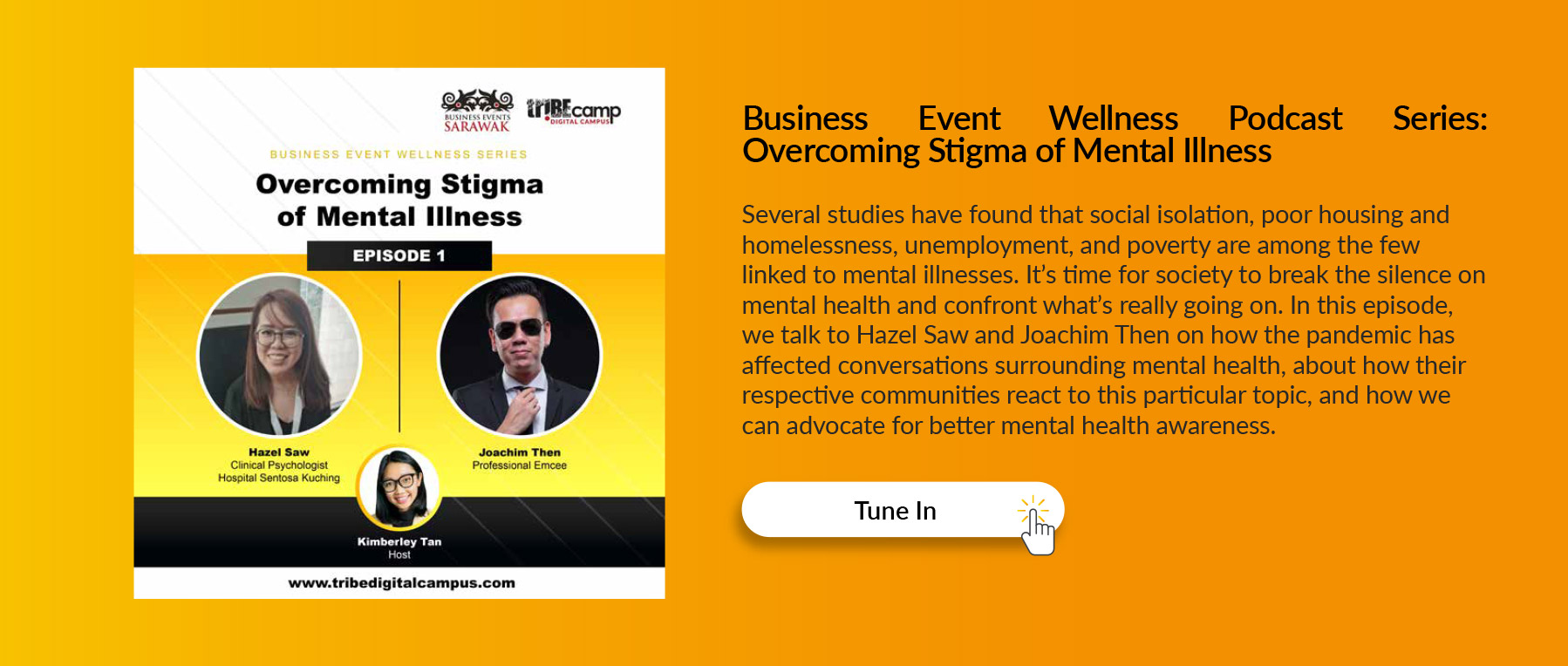 Business Event Wellness Podcast Series: Overcoming Stigma of Mental Illnesss