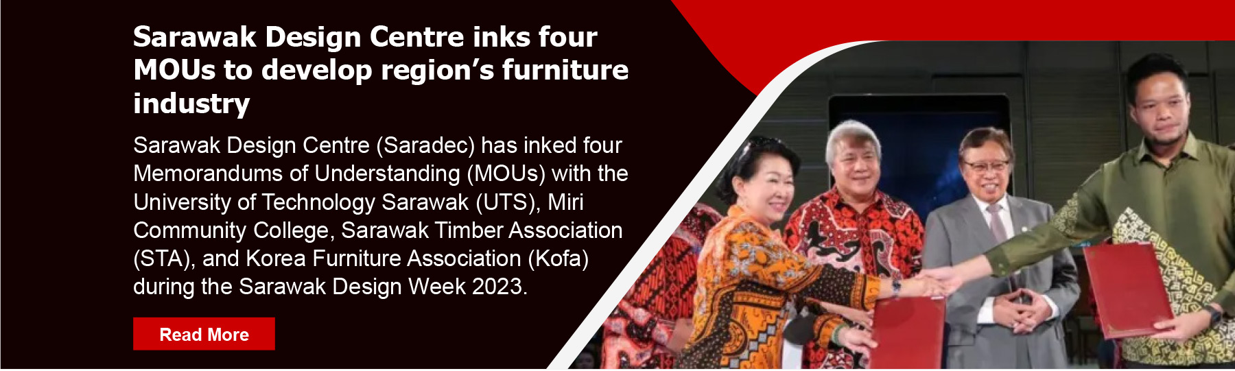 Sarawak Design Centre inks four MOUs to develop region’s furniture industry
