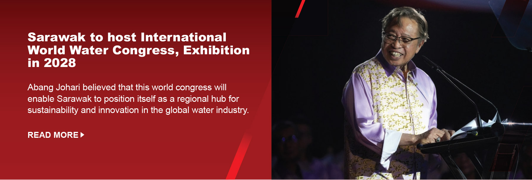 Sarawak to host International World Water Congress, Exhibition in 2028