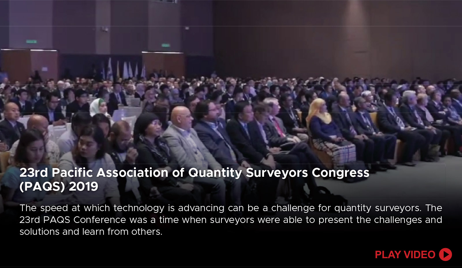23rd Pacific Association of Quantity Surveyors Congress (PAQS) 2019